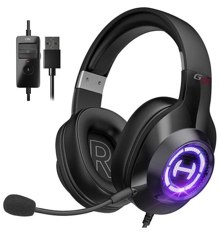 Edifier G2II Black / Gaming On-ear headphones with microphone, 7.1 Virtual Surround Sound, Dynamic RGB light effects, Dynamic driver 50 mm, Frequency response 20 Hz-20 kHz, USB