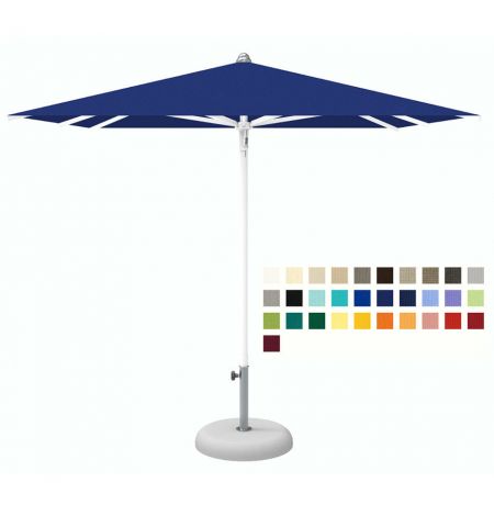Зонт CREMA CRONO CR2020 (Италия), 200x200 cм + Чехол для хранения зонта + опора (80 см) для установки в утяжеляющую базу + База для зонта B26 (35kg) (Зонт для сада террасы бассейна)