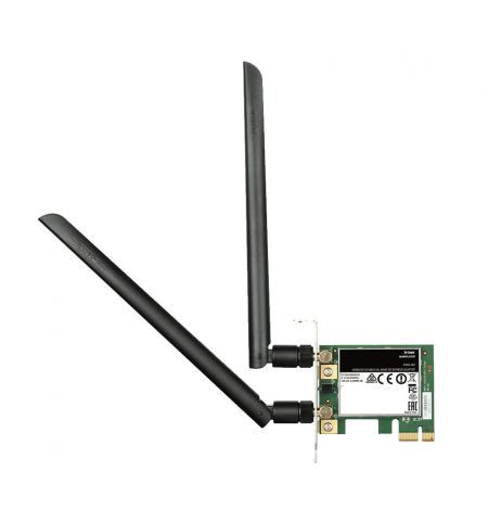 D-Link DWA-582/RU/B1A Wireless AC1200 Dual-band PCI Express Adapter, 802.11a/b/g/n and 802.11ac, switchable Dual band 2.4 GHz or 5 GHz. Up to 867 Mbps data transfer rate in 802.11ac mode D-Link DWA-582/RU/B1A Wireless AC1200 Dual-band PCI Express Adapter, 802.11a/b/g/n and 802.11ac, switchable Dual band 2.4 GHz or 5 GHz. Up to 867 Mbps data transfer rate in 802.11ac mode