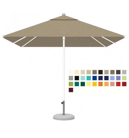 Зонт CREMA EOS EO2525B (Италия), 250x250 cм + Ветрозащитный купол + Чехол на молнии (200 см) + База для зонта B24 (50 kg) (Зонт для сада террасы бассейна)