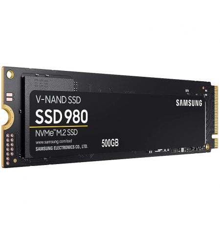 500GB SSD NVMe M.2 Gen3 x4 Type 2280 Samsung 980 MZ-V8V500BW, Read 3100MB/s, Write 2600MB/s