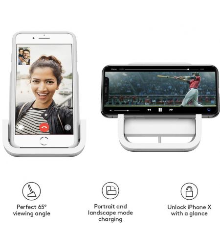 Адаптер питания Logitech Wireless charging stand for iPhone, iPhone - up to 7.5W, Qi-compatible smartphones - 5W, 939-001630 (charger) Адаптер питания Logitech Wireless charging stand for iPhone, iPhone - up to 7.5W, Qi-compatible smartphones - 5W, 939-001630 (charger)