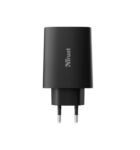 Trust Qmax 30W Ultra-Fast Dual USB Wall Charger with QC3.0, Fast-charge at maximum speed with up to 12W power or ultra-fast charge with up to 18W power with QuickCharge 3.0, Total output power Trust Qmax 30W Ultra-Fast Dual USB Wall Charger with QC3.0, Fast-charge at maximum speed with up to 12W power or ultra-fast charge with up to 18W power with QuickCharge 3.0, Total output power