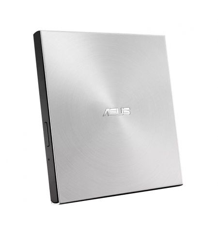 Внешние оптический привод DVD-RW ASUS ZenDrive U8M Ultraslim Silver External DVD+-R/RW Drive, 8x DVD+-R/8x DVD+-R DL/24xCDR/ 24xCDRW /8xDVD/24xCD, Mac OS compatible, USB-C interface