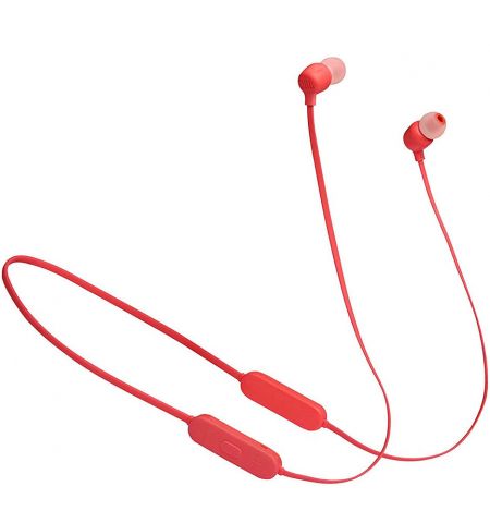JBL Tune T125BT Red Bluetooth Wireless In-Ear Headphones, 20Hz-20kHz, 16 Ohms, 96dB, Microphone, Remote, BT5.0, 120 mAh Lithium-Ion Polymer up to 16 hours,
