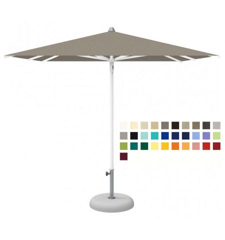 Зонт CREMA CRONO CR250 (Италия), диаметр 250 cм + Чехол для хранения зонта + опора (80 см) для установки в утяжеляющую базу + База для зонта B26 (35kg) (Зонт для сада террасы бассейна)
