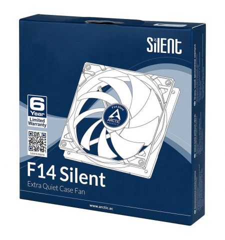Case/CPU FAN Arctic F14 Silent, Black, 140x140x27 mm, 3-pin, 800rpm, Noise 0.08 Sone (@ 800 RPM), 46 CFM (78 m3/h) (ACFAN00217A) Case/CPU FAN Arctic F14 Silent, Black, 140x140x27 mm, 3-pin, 800rpm, Noise 0.08 Sone (@ 800 RPM), 46 CFM (78 m3/h) (ACFAN00217A)