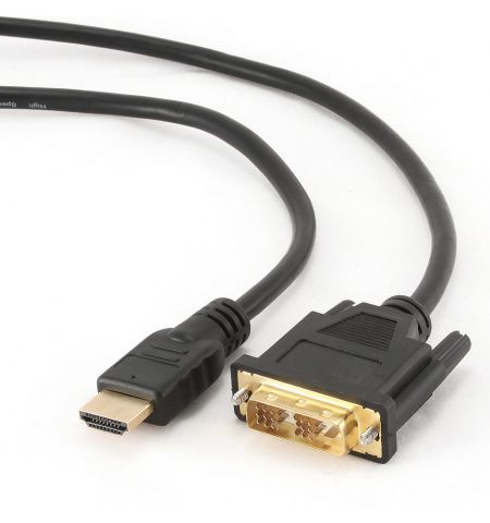 Gembird CC-HDMI-DVI-6 HDMI to DVI, 1.8m, 18+1pin single-link male-male, gold-plated connectors, blister