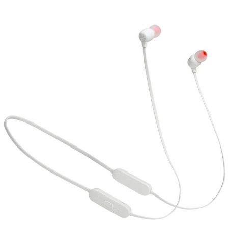 JBL Tune T125BT White Bluetooth Wireless In-Ear Headphones, 20Hz-20kHz, 16 Ohms, 96dB, Microphone, Remote, BT5.0, 120 mAh Lithium-Ion Polymer up to 16 hours,