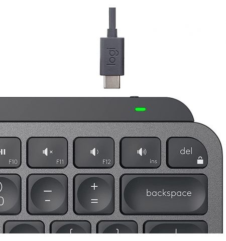 Клавиатура Logitech Wireless MX Keys Mini Minimalis Graphite Illuminated Keyboard, Logitech Unifying 2.4GHz wireless technology, Bluetooth Low Energy, Rechargeable with USB type C, Graphite (920-010501) Клавиатура Logitech Wireless MX Keys Mini Minimalis Graphite Illuminated Keyboard, Logitech Unifying 2.4GHz wireless technology, Bluetooth Low Energy, Rechargeable with USB type C, Graphite (920-010501)