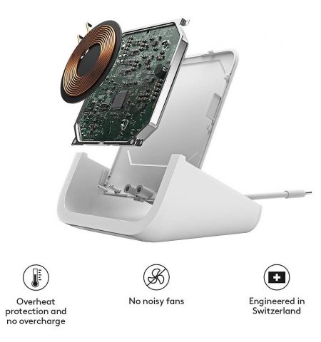 Адаптер питания Logitech Wireless charging stand for iPhone, iPhone - up to 7.5W, Qi-compatible smartphones - 5W, 939-001630 (charger) Адаптер питания Logitech Wireless charging stand for iPhone, iPhone - up to 7.5W, Qi-compatible smartphones - 5W, 939-001630 (charger)