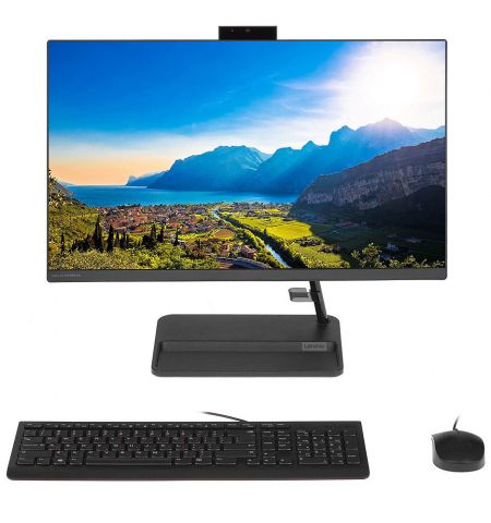 Компьютер моноблок 23.8 Lenovo IdeaCentre AIO 3i 24ITL6 Black, Intel Core i5-1135G7 2.4-4.2GHz/16GB DDR4/SSD 512GB/Intel UHD Graphics/Webcam HD/Speakers 2x2W/WiFi 802.11AX+BT 5.0/Gigabit LAN/23.8 FullHD IPS (1920x1080)/Wireless Keyboard&Mouse/No OS / F0G0 Компьютер моноблок 23.8 Lenovo IdeaCentre AIO 3i 24ITL6 Black, Intel Core i5-1135G7 2.4-4.2GHz/16GB DDR4/SSD 512GB/Intel UHD Graphics/Webcam HD/Speakers 2x2W/WiFi 802.11AX+BT 5.0/Gigabit LAN/23.8 FullHD IPS (1920x1080)/Wireless Keyboard&Mouse/No OS / F0G0