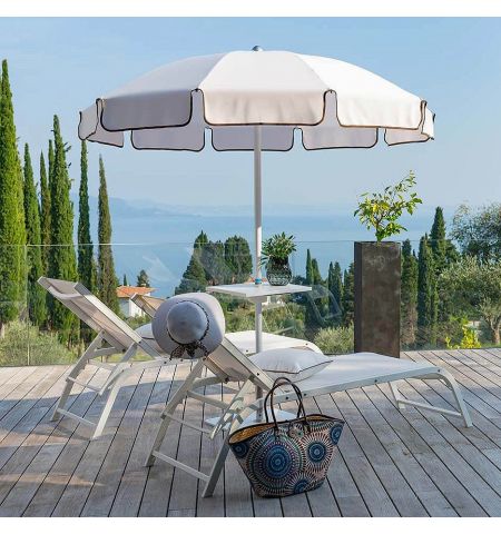 Зонт CREMA POSEIDON PO20 (Италия), диаметр 200 cм с полями (с воланом) + Ветрозащитный купол + Чехол из PVC + опора (80 см) для установки в утяжеляющую базу + База для зонта B23 (35kg) (Зонт для сада террасы бассейна) Зонт CREMA POSEIDON PO20 (Италия), диаметр 200 cм с полями (с воланом) + Ветрозащитный купол + Чехол из PVC + опора (80 см) для установки в утяжеляющую базу + База для зонта B23 (35kg) (Зонт для сада террасы бассейна)