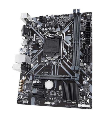 Материнская плата Gigabyte H310M H Intel H310, LGA1151, Dual DDR4 2666MHz, PCI-E 3.0/2.0 x16, HDMI/D-Sub, 2xUSB 3.1, SATA 6Gb/s, 8-Ch HD Audio, Gigabit LAN