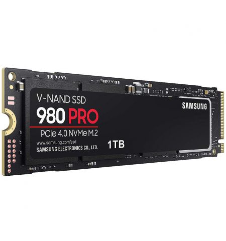 1TB SSD PCIe 4.0 x4 NVMe 1.3c M.2 Type 2280 Samsung 980 PRO MZ-V8P1T0BW, Read 7000MB/s, Write 6800MB/s