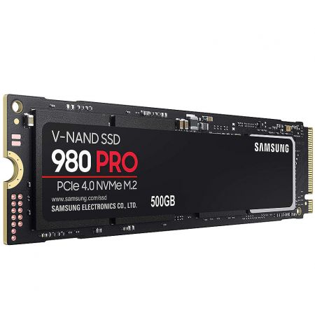 500GB SSD PCIe 4.0 x4 NVMe 1.3c M.2 Type 2280 Samsung 980 PRO MZ-V8P500BW, Read 6900MB/s, Write 6300MB/s
