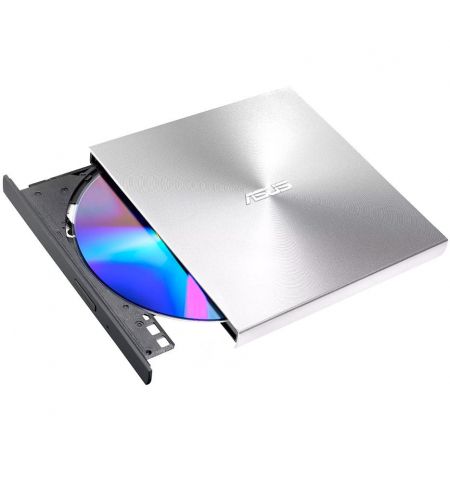 Внешние оптический привод DVD-RW ASUS ZenDrive U8M Ultraslim Silver External DVD+-R/RW Drive, 8x DVD+-R/8x DVD+-R DL/24xCDR/ 24xCDRW /8xDVD/24xCD, Mac OS compatible, USB-C interface