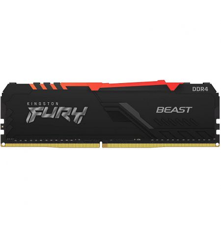 Оперативная Память 32GB DDR4 Dual-Channel Kit Kingston HyperX FURY Beast RGB KF436C18BBAK2/32 32GB (2x16GB) DDR4 PC4-28800 3600MHz CL18, Retail (memorie/память)