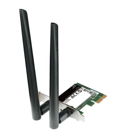D-Link DWA-582/RU/B1A Wireless AC1200 Dual-band PCI Express Adapter, 802.11a/b/g/n and 802.11ac, switchable Dual band 2.4 GHz or 5 GHz. Up to 867 Mbps data transfer rate in 802.11ac mode