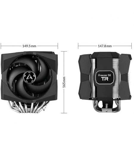 Cooler Dual Tower with A-RGB Arctic Freezer 50 TR for AMD Ryzen Threadripper, Socket AMD sTRX4, sTR4, SP3, 1xFAN 120mm, 1xFAN 140mm, 200-1800rpm PWM, 13 A-RGB LEDs, Fluid Dynamic Bearing, ACFRE00055A Cooler Dual Tower with A-RGB Arctic Freezer 50 TR for AMD Ryzen Threadripper, Socket AMD sTRX4, sTR4, SP3, 1xFAN 120mm, 1xFAN 140mm, 200-1800rpm PWM, 13 A-RGB LEDs, Fluid Dynamic Bearing, ACFRE00055A