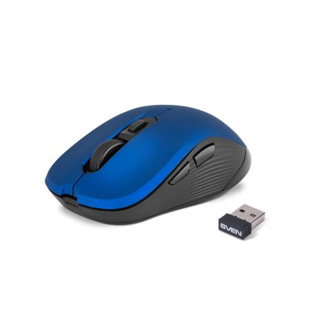 Мышь SVEN RX-560SW Wireless Blue, Optical Mouse, 2.4GHz, Nano Receiver, 800/1200/1600dpi, 5+1