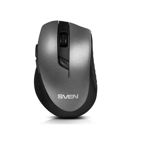 Мышь SVEN RX-425W Wireless Gray, Optical Mouse, 2.4GHz, Nano Receiver, 800/1200/1600 dpi, DPI resolution switch, Two additional navigation buttons (Forward and Back), USB, Gray SV-014476 (mouse/мышь) Мышь SVEN RX-425W Wireless Gray, Optical Mouse, 2.4GHz, Nano Receiver, 800/1200/1600 dpi, DPI resolution switch, Two additional navigation buttons (Forward and Back), USB, Gray SV-014476 (mouse/мышь)