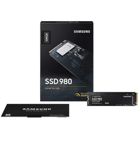 500GB SSD NVMe M.2 Gen3 x4 Type 2280 Samsung 980 MZ-V8V500BW, Read 3100MB/s, Write 2600MB/s (solid state drive intern SSD/внутрений высокоскоростной накопитель SSD) 500GB SSD NVMe M.2 Gen3 x4 Type 2280 Samsung 980 MZ-V8V500BW, Read 3100MB/s, Write 2600MB/s (solid state drive intern SSD/внутрений высокоскоростной накопитель SSD)