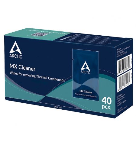 Салфетки для удаления термопасты Arctic MX Cleaner, Wipes for removing Thermal Compounds