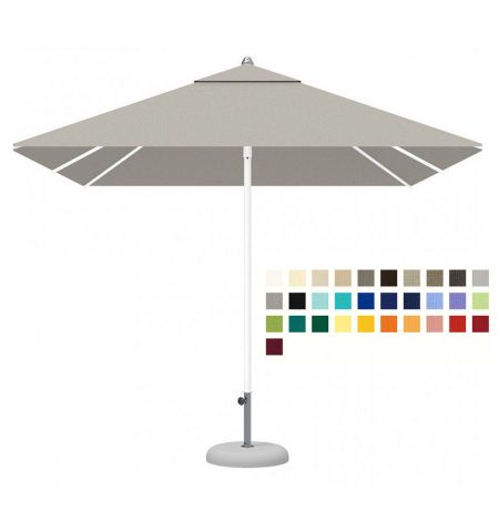 Зонт CREMA EOS EO2525B (Италия), 250x250 cм + Ветрозащитный купол + Чехол на молнии (200 см) + База для зонта B24 (50 kg) (Зонт для сада террасы бассейна)