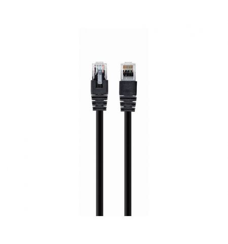 1m  Gembird PP12-1M/BK Patch Cord  Black, cat.5E, molded strain relief 50u" plugs 1m  Gembird PP12-1M/BK Patch Cord  Black, cat.5E, molded strain relief 50u" plugs