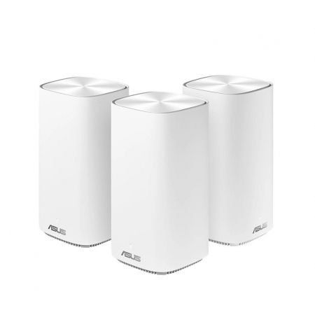 ASUS ZenWiFi AC Mini CD6 (3 Pack), White, AC1500 enhanced AC performance : 600+867 Mbps, Dual Band 2.4GHz 4x4/5GHz 2x2, WAN:1xRJ45 LAN: 3xRJ45 10/100/1000