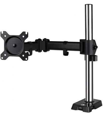 Arctic Z1 Gen 3 Monitor Arm for 1 monitor, up to 38", +/-15° tilt; 180° swivel; 360° rotate, VESA: 75x75, 100x100, 4-port USB hub, Table thickness max 60mm, Max load capacity 15Kg, AEMNT00052A