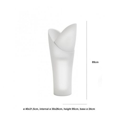 Кашпо ваза уличная с подсветкой LYXO ASSIA cache-pot H 85 cm with Led light outdoor - wire CH360-L00085