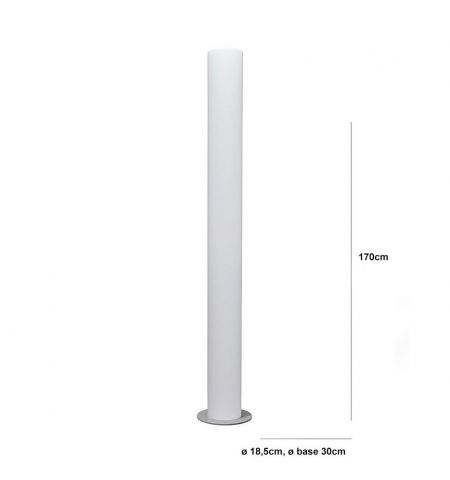 Уличный светильник столбик LYXO VERTIGO Column H 170 cm with Led tube Outdoor - wire - plastic base - moq. 2 pcs on pallet LA310-HOR170