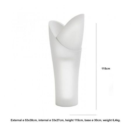 Кашпо ваза уличная с подсветкой LYXO ASSIA cache-pot H 115 cm with Led light outdoor - wire CH360-L00115