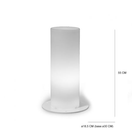 Уличный светильник столбик LYXO VERTIGO column H 55 cm with Led light outdoor - wire - plastic base LA310-LOR055