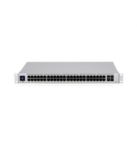 Коммутатор Ubiquiti UnFi Switch 48 (USW-48-POE), 48-Port 802.3at PoE Gigabit Switch with SFP, 4-ports SFP 1G, 32 ports POE+ IEEE 802.3at/af, PoE Output 195W, 1.3" Touchscreen display, Non-Blocking Throughput: 52 Gbps, Switching Capacity: 104 Gbps, Rackmou Коммутатор Ubiquiti UnFi Switch 48 (USW-48-POE), 48-Port 802.3at PoE Gigabit Switch with SFP, 4-ports SFP 1G, 32 ports POE+ IEEE 802.3at/af, PoE Output 195W, 1.3" Touchscreen display, Non-Blocking Throughput: 52 Gbps, Switching Capacity: 104 Gbps, Rackmou