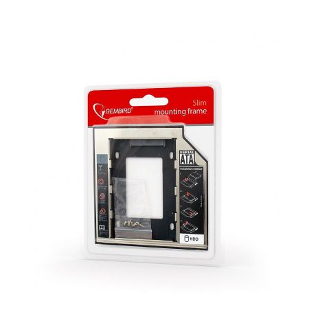 Caddy Gembird MF-95-02 Universal SATA 3.0 2nd HDD 12.7mm For 2.5 SSD Case HDD Enclosure With LED For Laptop DVD CD ROM Caddy Gembird MF-95-02 Universal SATA 3.0 2nd HDD 12.7mm For 2.5 SSD Case HDD Enclosure With LED For Laptop DVD CD ROM