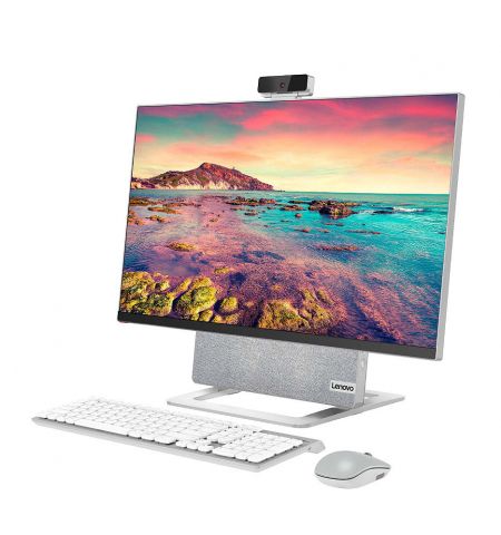 Компьютер моноблок 27 Lenovo AIO YOGA 7 27ACH6 Silver, AMD Ryzen 7 5800H 3.2-4.4GHz/32GB DDR4/SSD 1TB + 2TB HDD/AMD Radeon RX 6600M 8GB GDDR6/Webcam HD/Speakers 2x5W/WiFi 802.11AX+BT 5.0/Gigabit LAN/27 UHD IPS (3840x2160)/Wireless Keyboard&Mouse/No OS / F Компьютер моноблок 27 Lenovo AIO YOGA 7 27ACH6 Silver, AMD Ryzen 7 5800H 3.2-4.4GHz/32GB DDR4/SSD 1TB + 2TB HDD/AMD Radeon RX 6600M 8GB GDDR6/Webcam HD/Speakers 2x5W/WiFi 802.11AX+BT 5.0/Gigabit LAN/27 UHD IPS (3840x2160)/Wireless Keyboard&Mouse/No OS / F