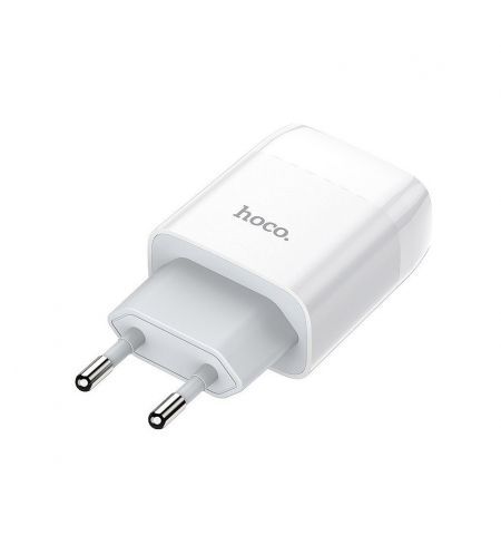 Зарядное устройство Hoco C73A Glorious dual port charger(EU) 2.4A, 2xUSB, white 712912