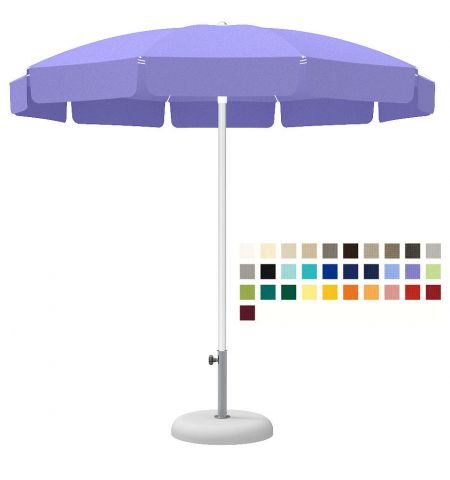 Зонт CREMA POSEIDON PO24 (Италия), диаметр 240 cм с полями (с воланом) + Ветрозащитный купол + Чехол из PVC + опора (80 см) для установки в утяжеляющую базу + База для зонта B24 (50 kg) (Зонт для сада террасы бассейна) Зонт CREMA POSEIDON PO24 (Италия), диаметр 240 cм с полями (с воланом) + Ветрозащитный купол + Чехол из PVC + опора (80 см) для установки в утяжеляющую базу + База для зонта B24 (50 kg) (Зонт для сада террасы бассейна)