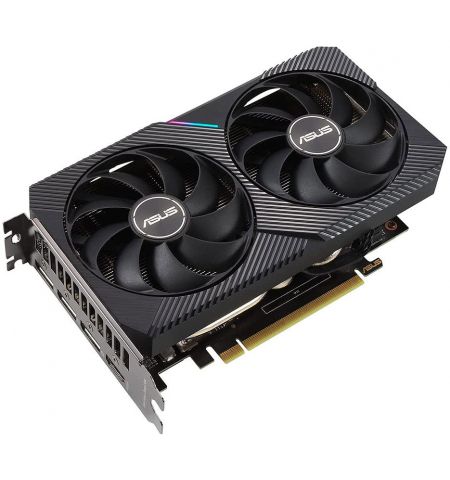 Видеокарта ASUS DUAL-RTX3050-O8G, GeForce RTX3050 8GB GDDR6, 128-bit, GPU/Mem speed 1852/14Gbps, PCI-Express 4.0, HDMI 2.1/3xDisplay Port 1.4a