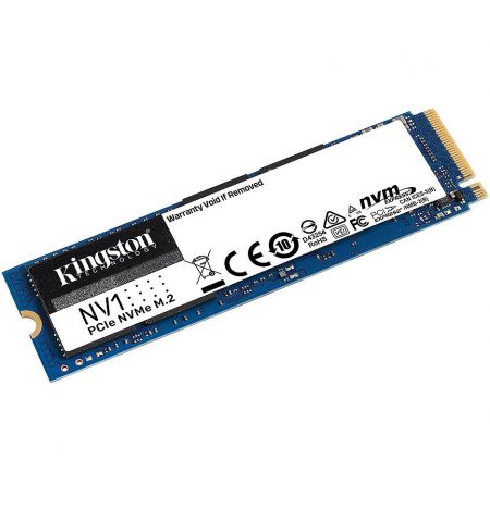 SSD накопитель 2TB SSD M.2 Type 2280 PCIe NVMe 3.0 x4 Kingston NV1 SNVS/2000G, Read 2100MB/s, Write 1700MB/s (solid state drive intern SSD/внутрений высокоскоростной накопитель SSD)