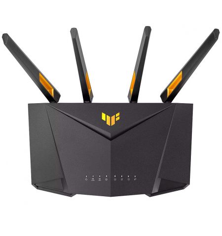 Беспроводной WiFi роутер ASUS TUF Gaming AX3000 Dual Band WiFi 6 Gaming Router, WiFi 6 802.11ax Mesh System, AX3000 574 Mbps+2402 Mbps, AiMesh, dual-band 2.4GHz/5GHz for up to super-fast 3Gbps, dedicated Gaming Port, WAN:1xRJ45 LAN: 4xRJ45 10/100/1000, US Беспроводной WiFi роутер ASUS TUF Gaming AX3000 Dual Band WiFi 6 Gaming Router, WiFi 6 802.11ax Mesh System, AX3000 574 Mbps+2402 Mbps, AiMesh, dual-band 2.4GHz/5GHz for up to super-fast 3Gbps, dedicated Gaming Port, WAN:1xRJ45 LAN: 4xRJ45 10/100/1000, US