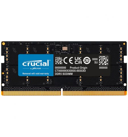 Оперативная Память 8GB SODIMM DDR5 Crucial CT8G48C40S5 PC5-38400 4800MHz CL40, 1.1V (memorie/память)