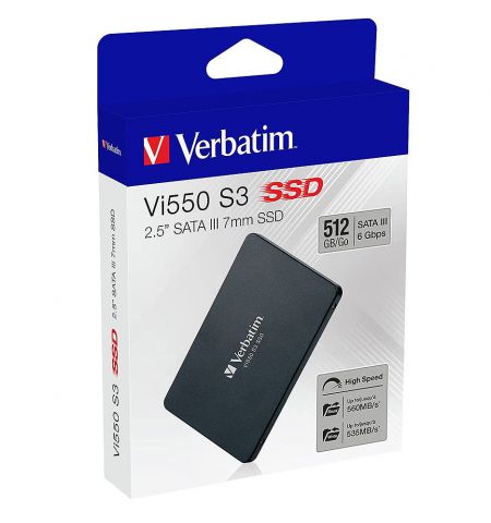 Внутрений высокоскоростной накопитель 1TB SSD 2.5" Verbatim Vi550 S3 Внутрений высокоскоростной накопитель 1TB SSD 2.5" Verbatim Vi550 S3