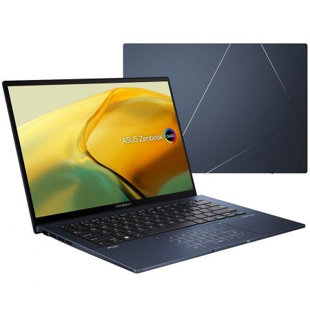 Ноутбук 14 ASUS ZenBook 14 OLED 2K UX3402 Blue, Intel i7-1260P 3.4-4.7Ghz/ 16GB DDR5/ SSD 512GB PCIE G4/ Intel Iris Xe Graphics/ WiFi 6E 802.11ax/BT5.0/ HDMI/ HD WebCam/ Illuminated Keyboard/ Number Pad/ 14 IPS OLED WQXGA+ NanoEdge 400nits Ноутбук 14 ASUS ZenBook 14 OLED 2K UX3402 Blue, Intel i7-1260P 3.4-4.7Ghz/ 16GB DDR5/ SSD 512GB PCIE G4/ Intel Iris Xe Graphics/ WiFi 6E 802.11ax/BT5.0/ HDMI/ HD WebCam/ Illuminated Keyboard/ Number Pad/ 14 IPS OLED WQXGA+ NanoEdge 400nits
