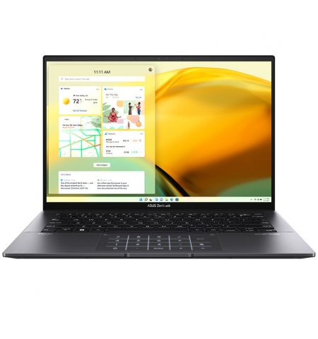 Ноутбук 14 ASUS ZenBook 14 OLED UM3402 Black, AMD Ryzen 7 5825U 2.0-4.5Ghz/16GB/SSD 1TB M.2 NVMe/AMD Radeon Graphics/WiFi 6E 802.11ax/BT5.0/HDMI/HD WebCam/Illum. Keyb./Number Pad/14 IPS OLED WQXGA+ NanoEdge 400nits Ноутбук 14 ASUS ZenBook 14 OLED UM3402 Black, AMD Ryzen 7 5825U 2.0-4.5Ghz/16GB/SSD 1TB M.2 NVMe/AMD Radeon Graphics/WiFi 6E 802.11ax/BT5.0/HDMI/HD WebCam/Illum. Keyb./Number Pad/14 IPS OLED WQXGA+ NanoEdge 400nits
