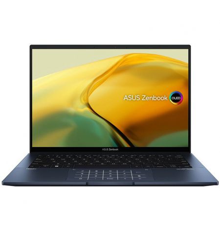 Ноутбук 14 ASUS ZenBook 14 OLED 2K UX3402 Blue, Intel i7-1260P 3.4-4.7Ghz/ 16GB DDR5/ SSD 512GB PCIE G4/ Intel Iris Xe Graphics/ WiFi 6E 802.11ax/BT5.0/ HDMI/ HD WebCam/ Illuminated Keyboard/ Number Pad/ 14 IPS OLED WQXGA+ NanoEdge 400nits Ноутбук 14 ASUS ZenBook 14 OLED 2K UX3402 Blue, Intel i7-1260P 3.4-4.7Ghz/ 16GB DDR5/ SSD 512GB PCIE G4/ Intel Iris Xe Graphics/ WiFi 6E 802.11ax/BT5.0/ HDMI/ HD WebCam/ Illuminated Keyboard/ Number Pad/ 14 IPS OLED WQXGA+ NanoEdge 400nits
