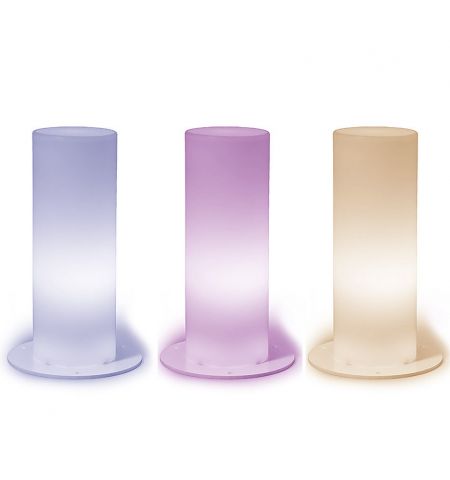 Уличный светильник столбик LYXO VERTIGO column H 55 cm with batteries Rgbw led kit  - plastic base LA310-UOR055